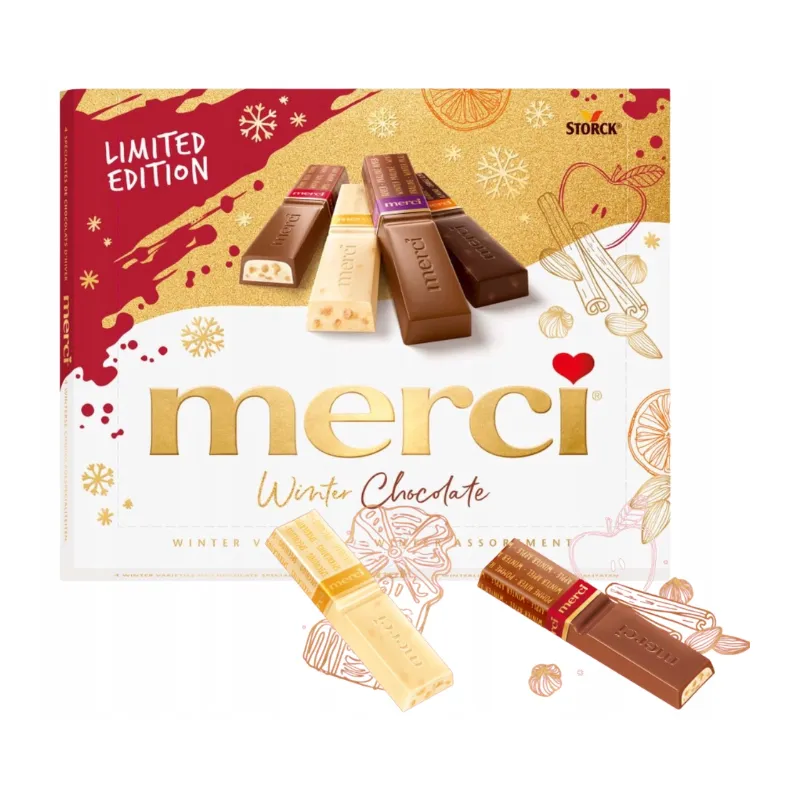 MERCI WINTER CHOCOLATE  250g STORCK ŚWIĘTA BOŻE NARODZENIE