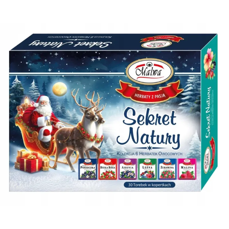 MALWA SEKRET NATURY ZESTAW HERBAT OWOCOWYCH  30 szt