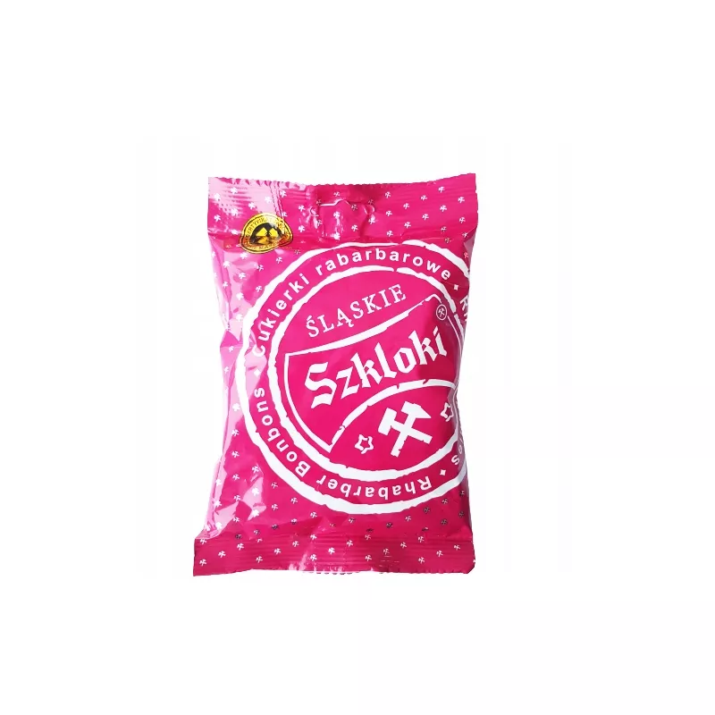 CUKIERKI ŚLĄSKIE SZKLOKI RABARBAROWE 80G