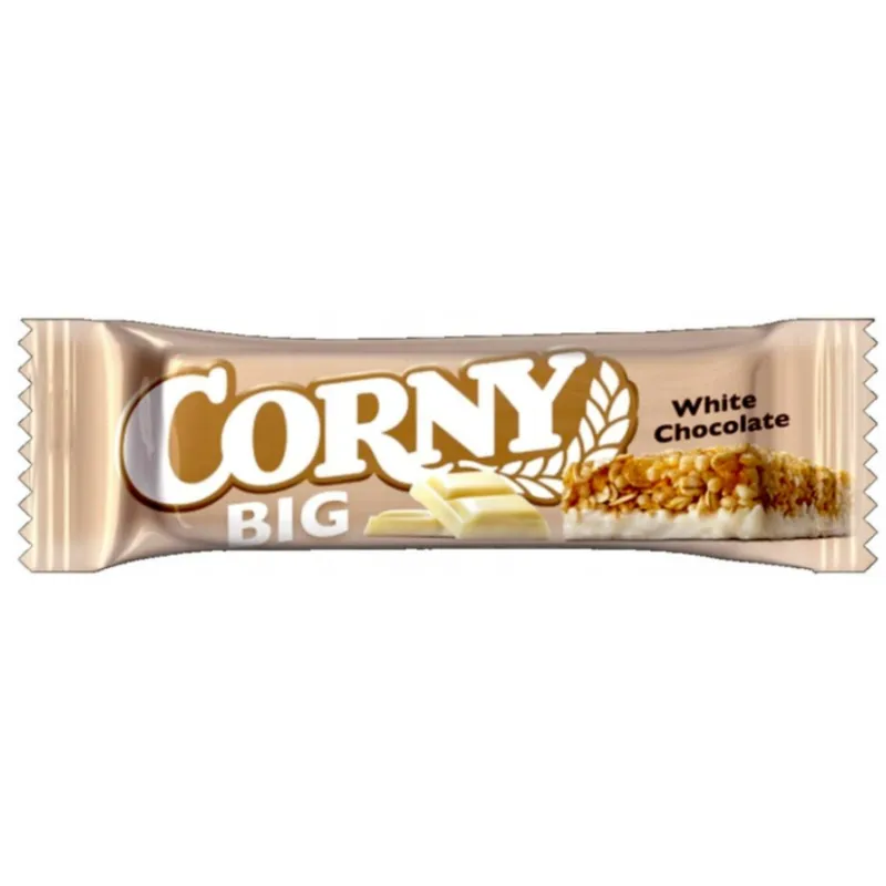 CORNY BIG BATON ZBOŻOWY Z CZEKOLADĄ BIAŁĄ 40g CORNY BIG BATON ZBOŻOWY Z CZEKOLADĄ BIAŁĄ 40g