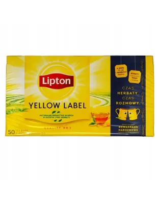 LIPTON YELLOW LABEL HERBATA CZARNA EKSPRESOWA 50 TOREBEK 100g