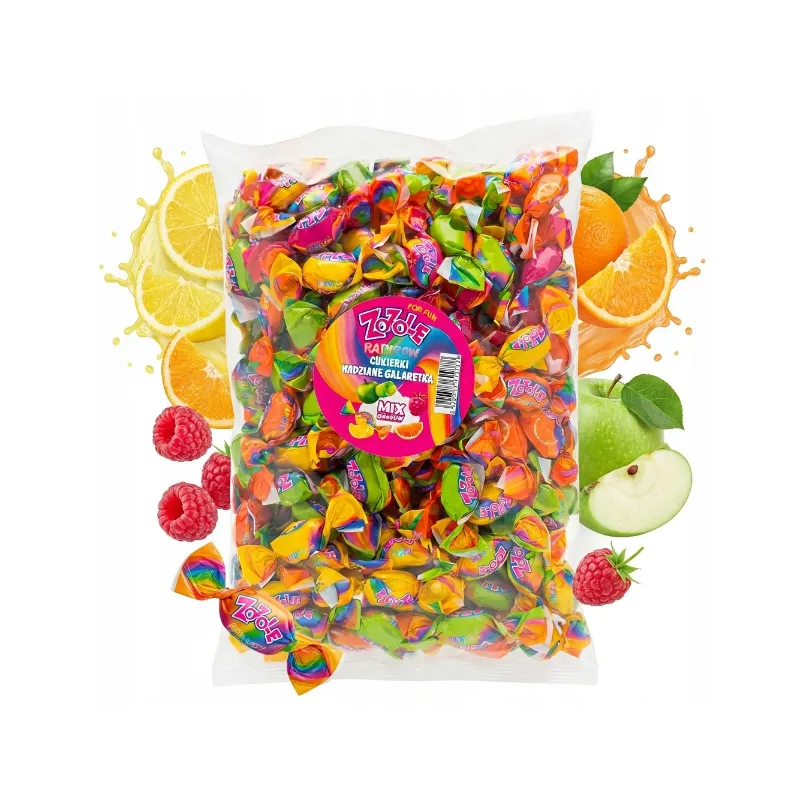 ZOZOLE RAINBOW CUKIERKI NADZIANE GALARETKĄ 1KG  MIESZKO