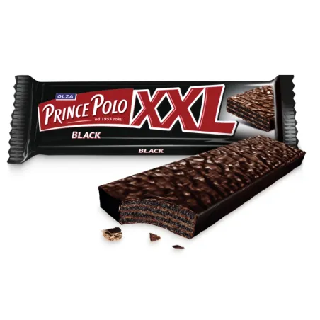PRINCE POLO BLACK XXL 45g WAFELEK Z NADZIENIEM KAKAOWYM W CZEKOLADZIE