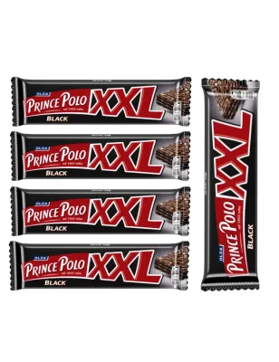 PRINCE POLO BLACK XXL 45g WAFELEK Z NADZIENIEM KAKAOWYM W CZEKOLADZIE