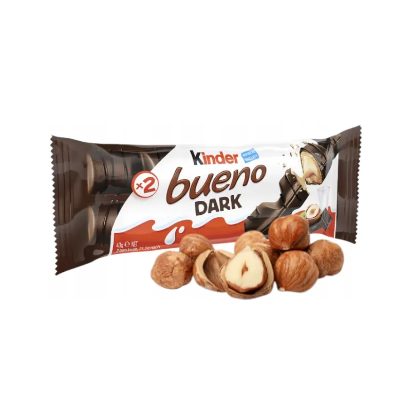 KINDER BUENO DARK FERRERO 43g WAFELEK Z NADZIENIEM PRZECHOWYM