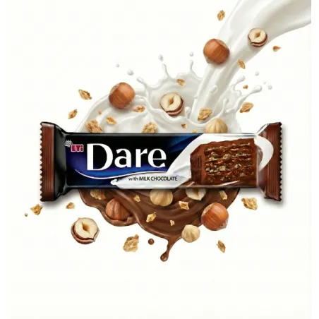 ETI DARE WAFELEK W MLECZNEJ CZEKOLADZIE KREM ORZECHOWY 50g