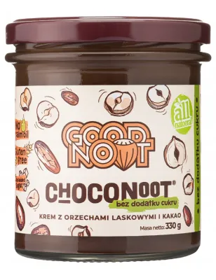 KREM CZEKOLADOWO ORZECHOWY 330g GOOD NOOT CHOCONOOT BEZ DODATKU CUKRU