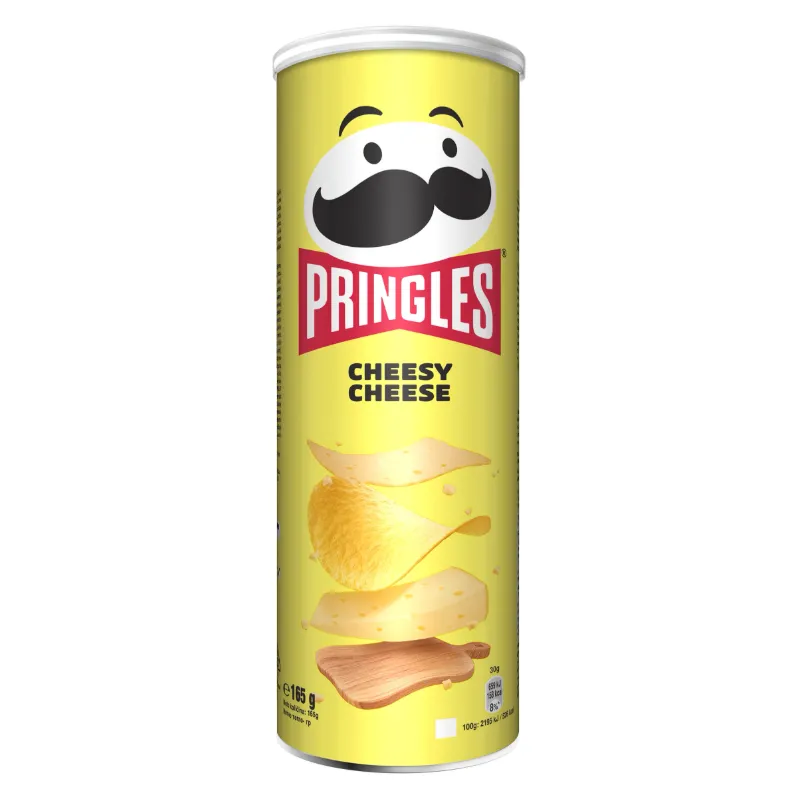 CHPISY PRINGLES CHEESY CHEESE O SMAKU SEROWYM 165g CHPISY PRINGLES CHEESY CHEESE O SMAKU SEROWYM 165g