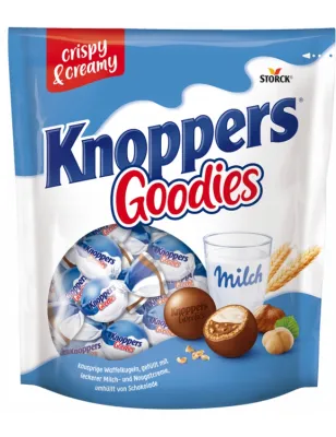 KNOPPERS GOODIES CZEKOLADOWE KULKI Z WAFELKIEM 180g