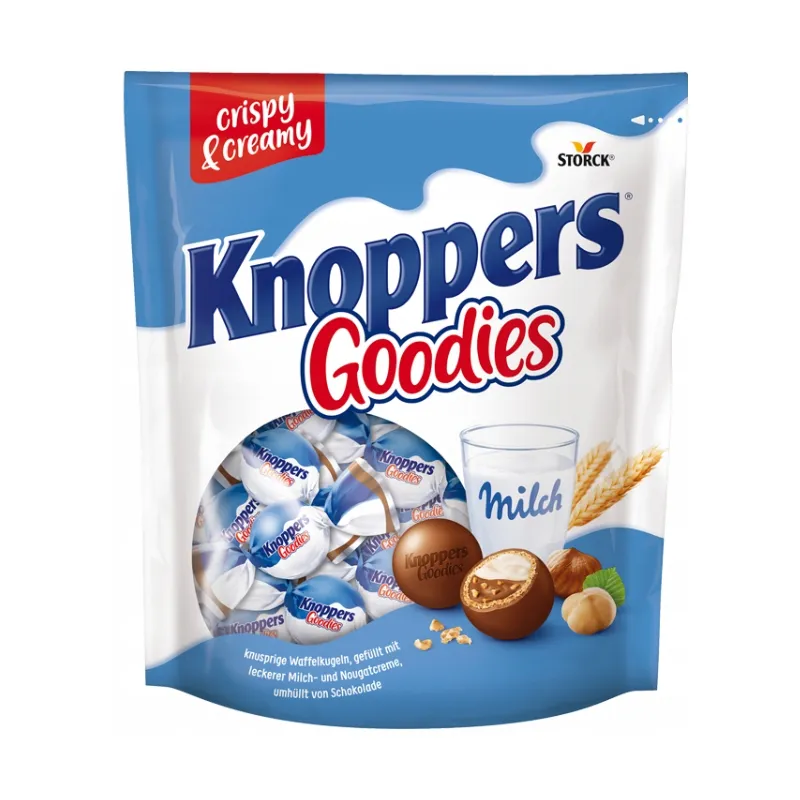 KNOPPERS GOODIES CZEKOLADOWE KULKI Z WAFELKIEM 180g