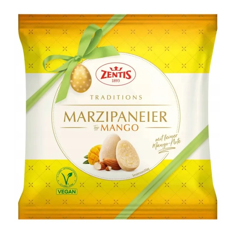ZENTIS JAJKA MARCEPAN O SMAKU MANGO MARZIPAN EIER VEGAN 125g
