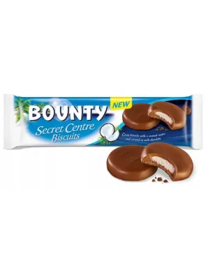 BOUNTY SECRET CENTRE BISCUITS  CIASTECZKA Z KOKOSEM W CZEKOLADZIE 132g