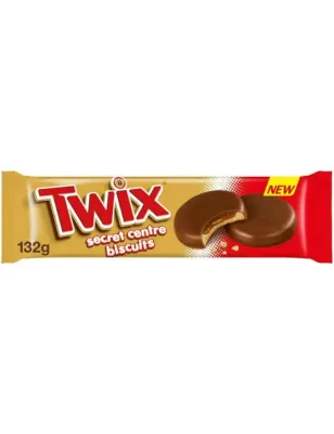 TWIX SECRET CENTRE BISCUITS  CIASTECZKA Z KARMELEM W CZEKOLADZIE 132g