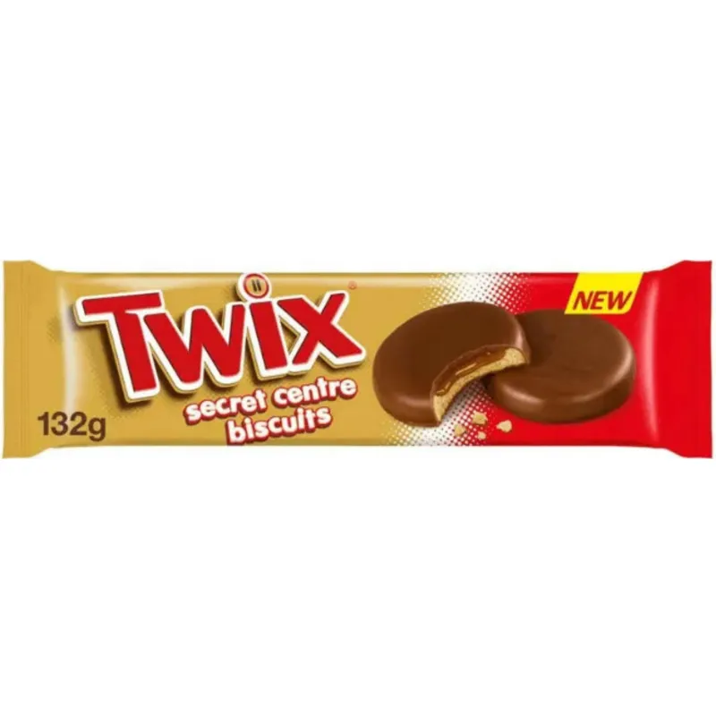 TWIX SECRET CENTRE BISCUITS  CIASTECZKA Z KARMELEM W CZEKOLADZIE 132g