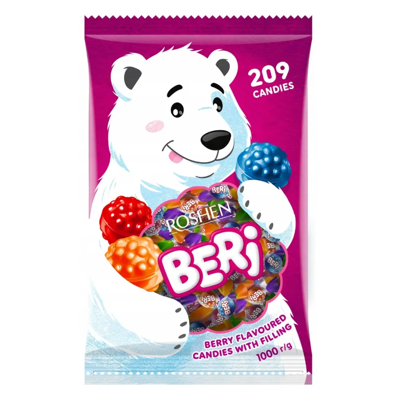 ROSHEN BERI TWARDE CUKIERKI Z NADZIENIEM OWOCOWYM 1kg