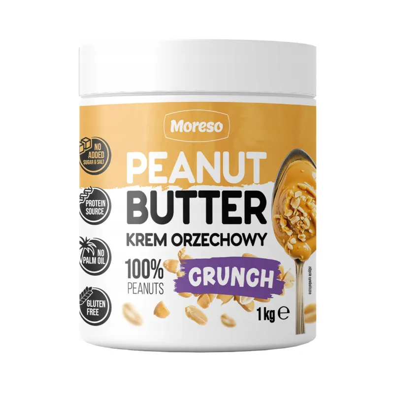 MORESO PEANUT BUTTER KREM ORZECHOWY CRUNCH 1KG
