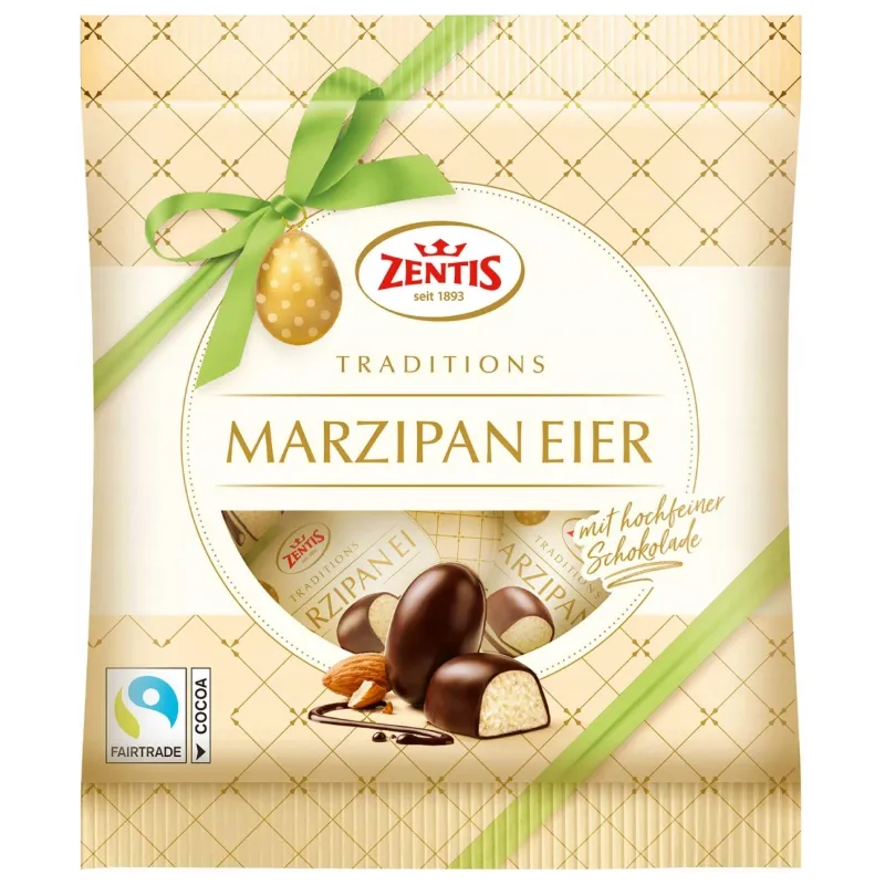 ZENTIS MARZIPAN EIER MARCEPAN W CZEKOLADZIE 200g