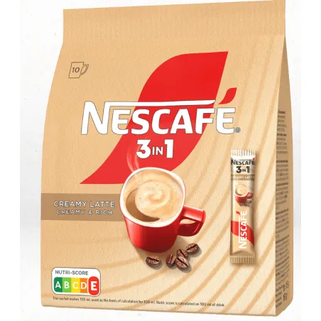 NESCAFE 3in1 CREAMY LATTE 10sztx15g