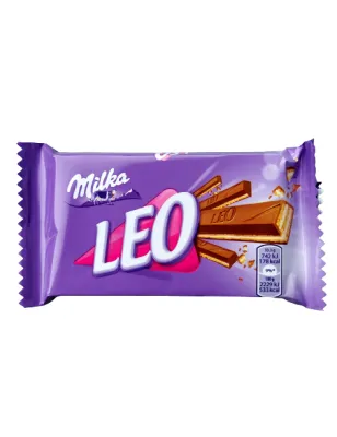 MILKA LEO 33,3g   WAFELEK PRZEKŁADANY KREMEM W MLECZNEJ CZEKOLADZIE