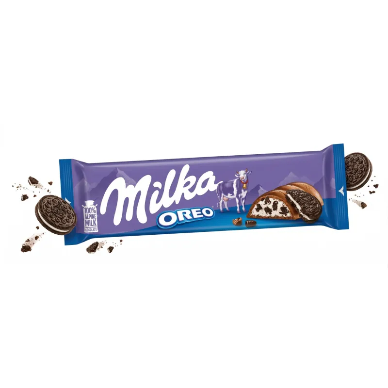MILKA OREO BATON Z CIASTECZKAMI OREO I KREMEM W CZEKOLADZIE 37g