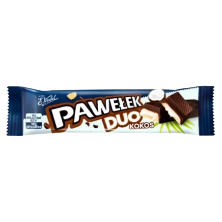 E.WEDEL PAWEŁEK DUO KOKOS BATONIK CZEKOLADOWY 44g