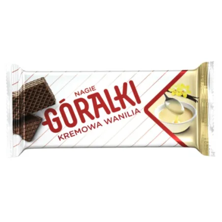 GÓRALKI NAGIE KREMOWA WANILIA WAFELKI 42g