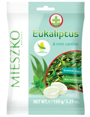MIESZKO EUKALIPTUS CUKIERKI EUKALIPTUSOWE Z MIĘTĄ 150g