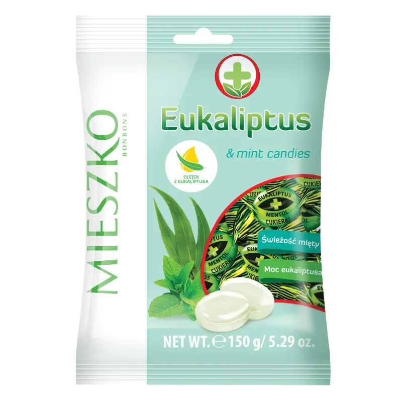 MIESZKO EUKALIPTUS CUKIERKI EUKALIPTUSOWE Z MIĘTĄ 150g