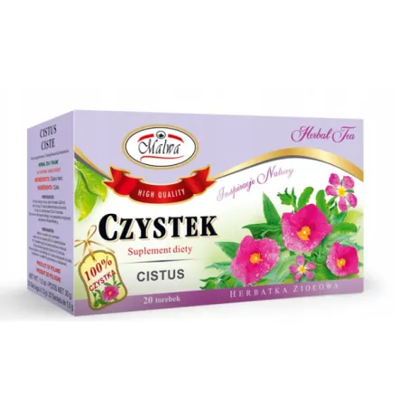 MALWA CZYSTEK HERBATA ZIOŁOWA 40 g SUPLEMENT DIETY