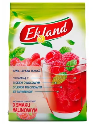 EKLAND MALINOWY – Rozpuszczalny Napój Herbaciany z Witaminą C 300g