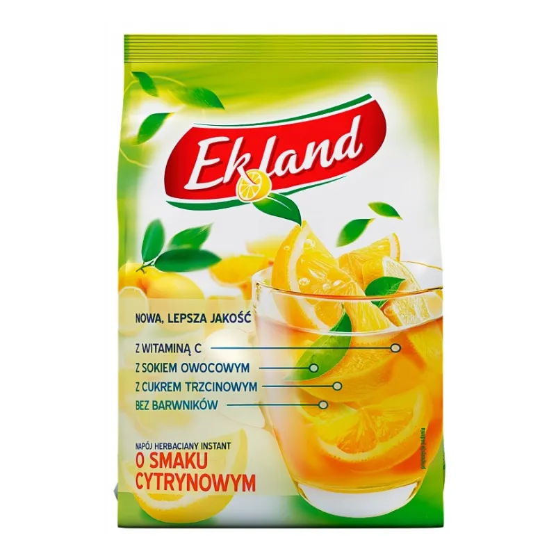 EKLAND CYTRYNOWY – Rozpuszczalny Napój Herbaciany z Witaminą C 300g