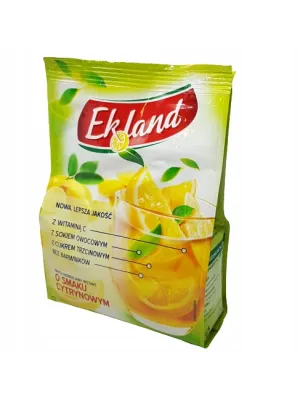 EKLAND CYTRYNOWY – Rozpuszczalny Napój Herbaciany z Witaminą C 300g