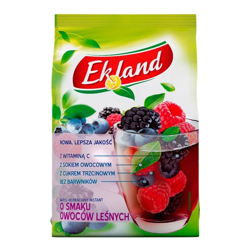 EKLAND OWOCE LEŚNE – Rozpuszczalny Napój Herbaciany z Witaminą C 300g