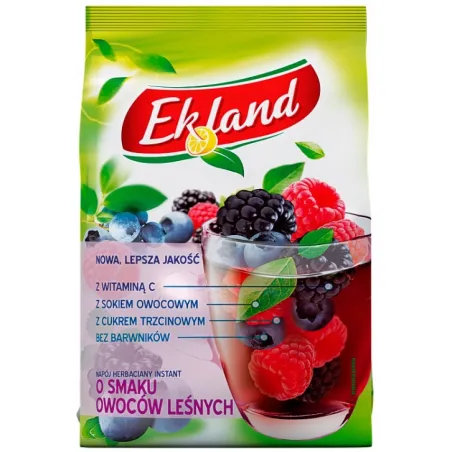 EKLAND OWOCE LEŚNE – Rozpuszczalny Napój Herbaciany z Witaminą C 300g