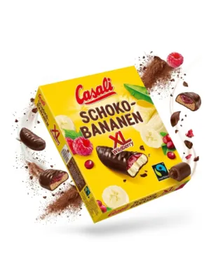 CASALI SCHOKO-BANANEN PIANKI BANANOWE Z GALARETKĄ W CZEKOLADZIE 140g BEZ GLUTENU