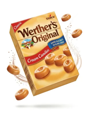 WERTHER'S ORGINAL CUKIERKI BEZ CUKRU 42g