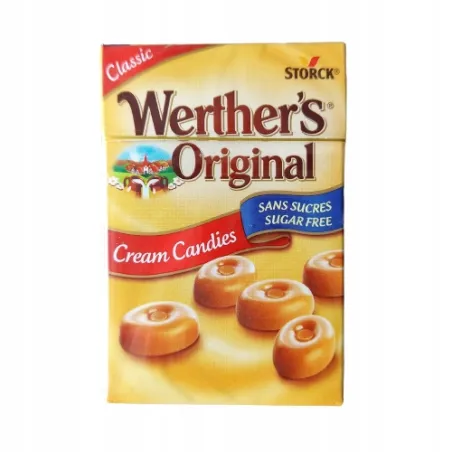WERTHER'S ORGINAL CUKIERKI BEZ CUKRU 42g
