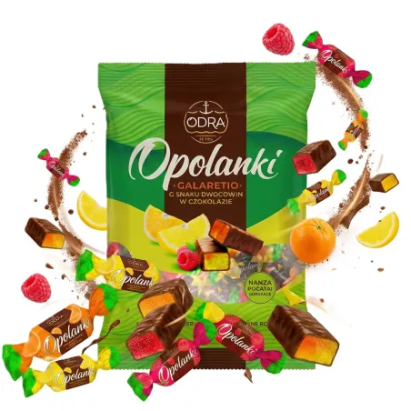 GALARETKI OPOLANKI CUKIERKI O SMAKU OWOCOWYM W CZEKOLADZIE ODRA 1kg