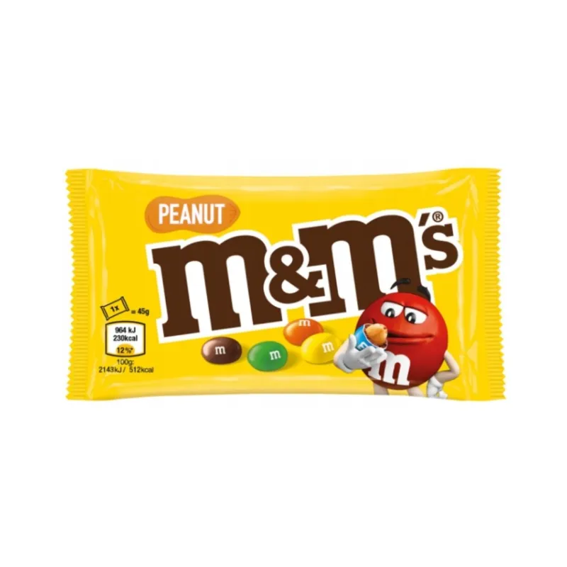CUKIERKI M&M's PEANUT DRAŻE ORZECHOWE W CZEKOLADZIE 45g
