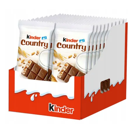 KINDER COUNTRY BATONIK ZE ZBOŻAMI W CZEKOLADZIE MLECZNEJ 23,5g x 20 szt