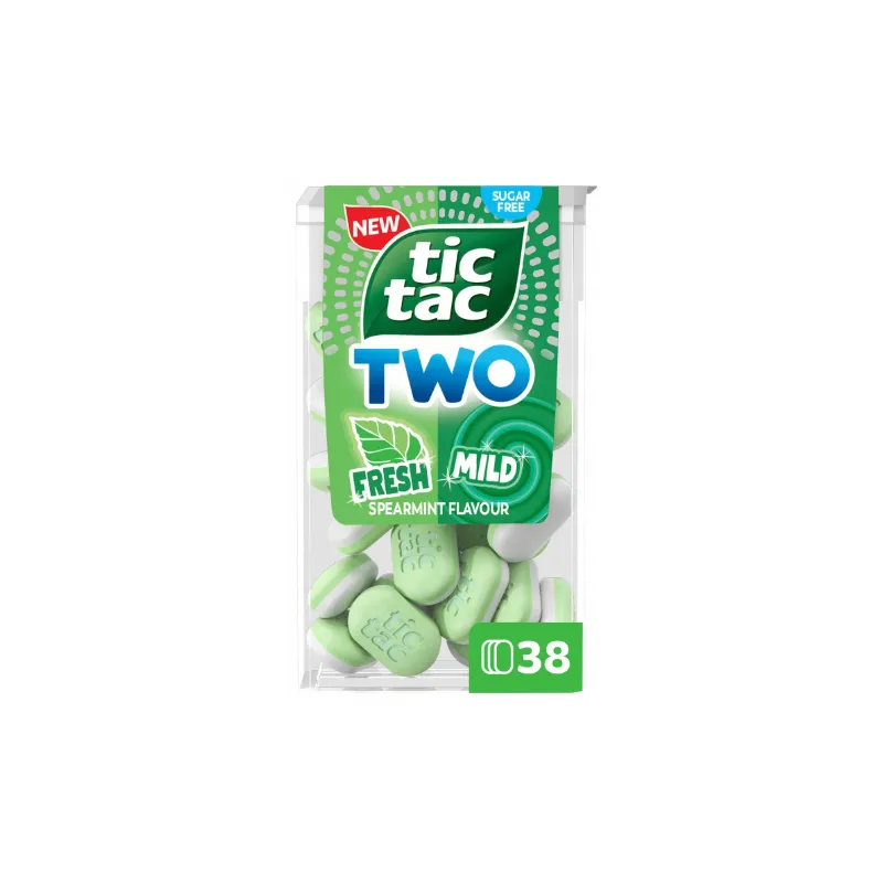 TIC TAC TWO  SPEARMINT FRASH MILD BEZ CUKRU 38,5g