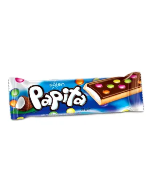 PAPITA BATON KOKOSOWY Z KOLOROWYMI DRAŻETKAMI 33g  SOLEN