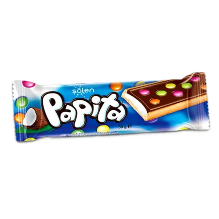 PAPITA BATON KOKOSOWY Z KOLOROWYMI DRAŻETKAMI 33g  SOLEN
