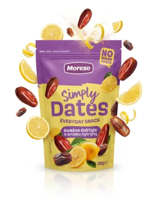 SIMPLY DATES KWAŚNE DAKTYLE O SMAKU CYTRYNY 100g MORESO