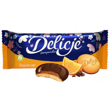 DELICJE SZAMPAŃSKIE POMARAŃCZA Ciastka biszkopt 147g