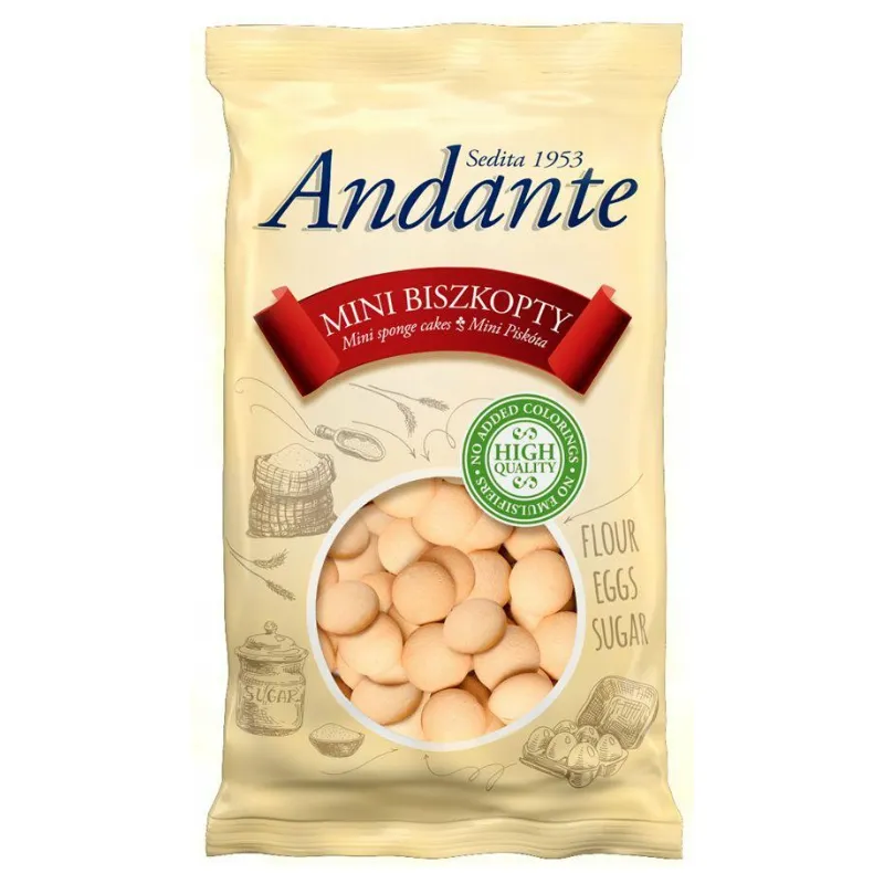 ANDANTE MINI BISZKOPTY 120g