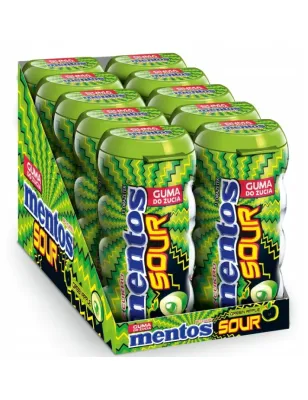 MENTOS SOUR GREENAPPLE GUMA DO ŻUCIA BEZ CUKRU 30g