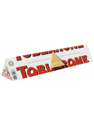 TOBLERONE WHITE SZWAJCARSKA BIAŁA CZEKOLADA Z NUGATEM 100g