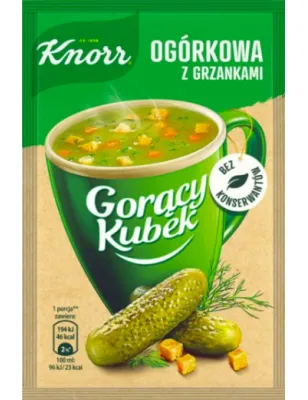 KNORR GORĄCY KUBEK OGÓRKOWA Z GRZANKAMI 13g