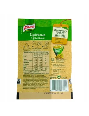 KNORR GORĄCY KUBEK OGÓRKOWA Z GRZANKAMI 13g